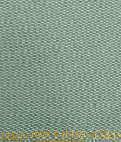 Don & Julio Mint Green Dotted Structure Unstitched Terry Rayon Suiting Fabric