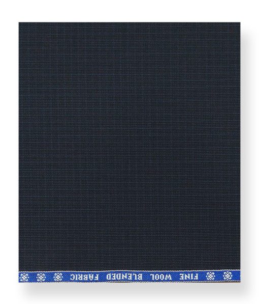 Raymond Dark Blue 20% Merino Wool Self Design Unstitched Suiting Fabric