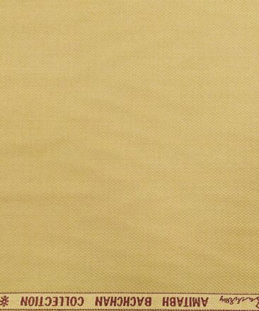 Grado by Grasim Macaroon Beige Polyester Viscose Structured Unstitched Suiting Fabric