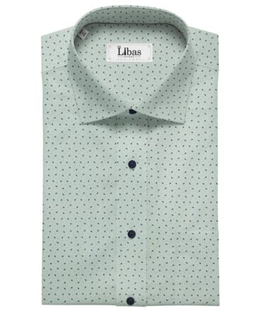 Ankur by Arvind Light Sea Green 100% Premium Cotton Printed Shirt Fabric (1.80 M)