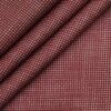 Exquisite Brick Red Poly Cotton Khadi Look Beige Structured Shirt Fabric (1.60 M)