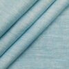 Linen Club Men's Arctic Blue 60 LEA Pure Linen Self Design Unstitched Shirting Fabric (2.25 Meter)