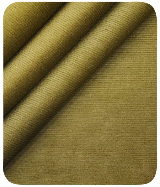 Arvind Men's Stretchable Unstitched Corduroy Trouser Fabric (Beige