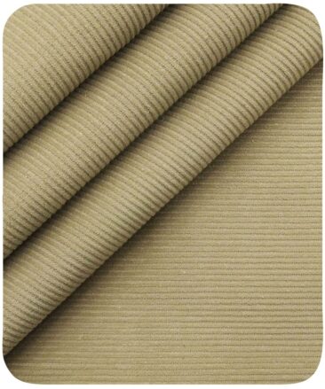 Arvind Men's Non Stretchable Unstitched Corduroy Trouser Fabric (Mouse Beige