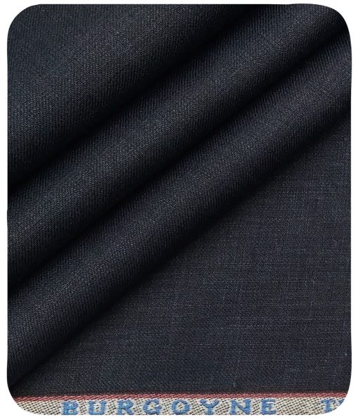 Burgoyne Men's Dark Royal Blue 100% Irish Linen Unstitched Trouser Fabric (1.25 Meter) - Image 5