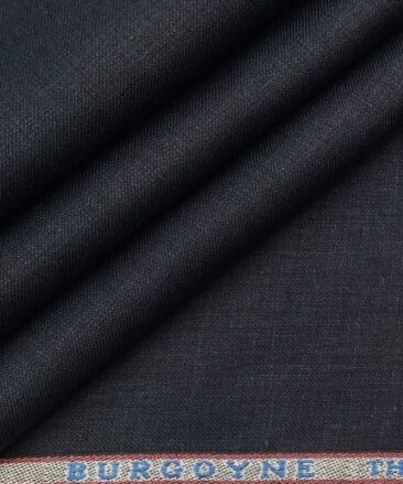 Burgoyne Men's Dark Royal Blue 100% Irish Linen Unstitched Trouser Fabric (1.30 Meter)