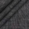 J.Hampstead Men's Blackish Grey 25 LEA 100% European Linen Strucutred Unstitched Suiting Fabric (3 Meter)