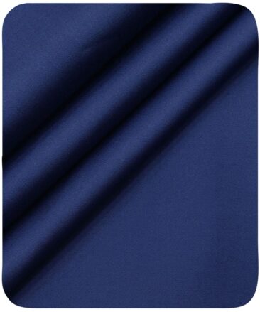 Saville & Young Men's Stretchable 98% Giza Cotton Unstitched Chino's Trouser Fabric (Aegean Blue