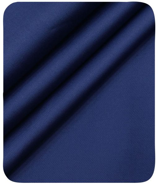 Saville & Young Men's Stretchable 98% Giza Cotton Unstitched Chino's Trouser Fabric (Aegean Blue