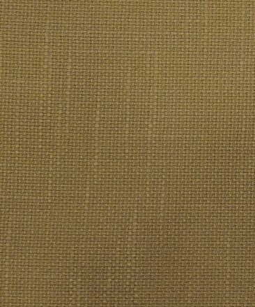 True Value Men's Peanut Brown 100% Cotton Jute Weave Trouser Fabric (Unstitched - 1.30 Mtr)