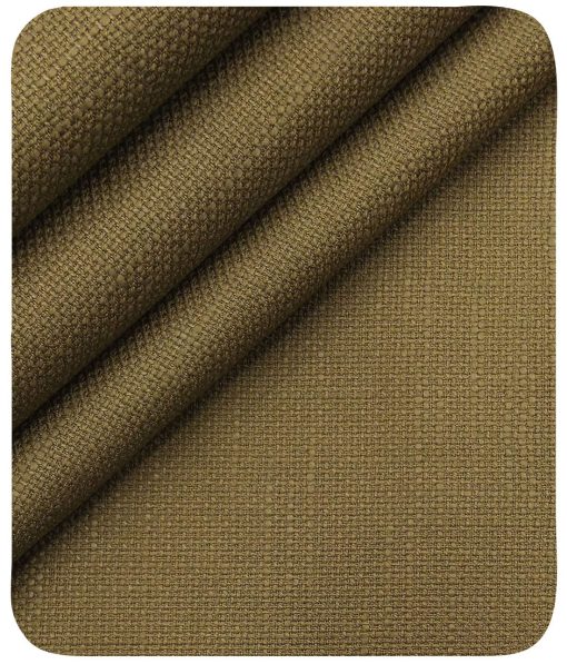 True Value Men's Peanut Brown 100% Cotton Jute Weave Trouser Fabric (Unstitched - 1.30 Mtr) - Image 5