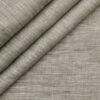 Linen Club Men's 100% Pure Linen Self Design Unstitched Shirting Fabric (Oyster Beige)