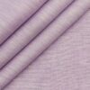 Linen Club Men's 100% Pure Linen 60 LEA Self Design Unstitched Shirting Fabric (Light Purple)