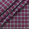 Birla Century Men's 100% Cotton White & Blue Checks Unstitched Shirt Fabric (Red