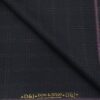 Don & Julio Terry Rayon Unstitched Checks Suiting Fabric (Dark Blueish Purple)