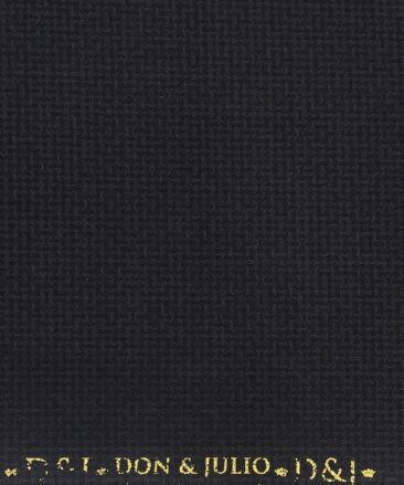 Don & Julio Terry Rayon Unstitched Jacquard Weave Suiting Fabric (Dark Blue)