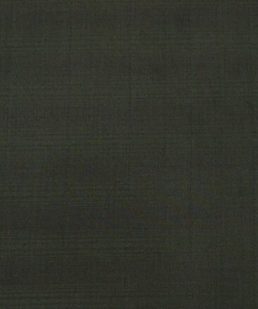 Don & Julio Terry Rayon Unstitched Self Checks Suiting Fabric (Dark Green)