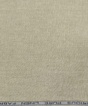 Raymond Men's Linen Self Design 3 Meter Unstitched Suiting Fabric (Sand Beige)