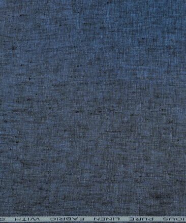 Raymond Men's Linen Self Design 3 Meter Unstitched Suiting Fabric (Aegean Blue)