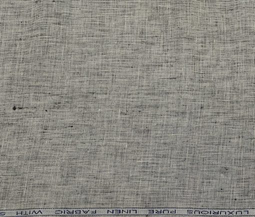 Raymond Men's Linen Structured 3 Meter Unstitched Suiting Fabric (Light Grey)