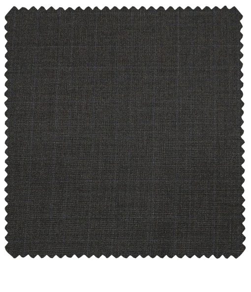 Raymond Men's Poly Viscose Unstitched Self Checks Suiting Fabric (Blackish Grey)