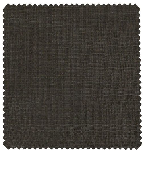 Raymond Men's Poly Viscose Unstitched Self Design Suiting Fabric (Brown)