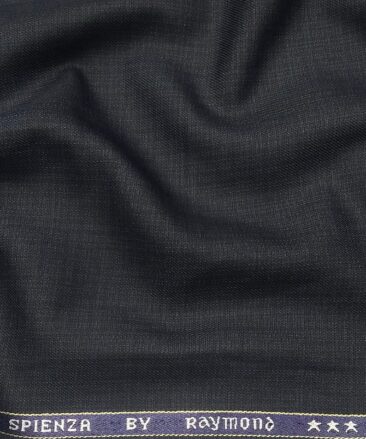 Raymond Men's Poly Viscose Unstitched Self Design Suiting Fabric (Dark Blue)