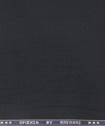 Raymond Men's Poly Viscose Unstitched Self Design Suiting Fabric (Dark Blue)