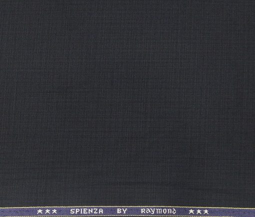 Raymond Men's Poly Viscose Unstitched Self Design Suiting Fabric (Dark Blue)