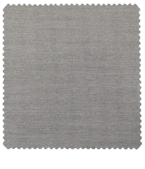 Raymond Men's Poly Viscose Unstitched Checks Suiting Fabric (Light Grey)