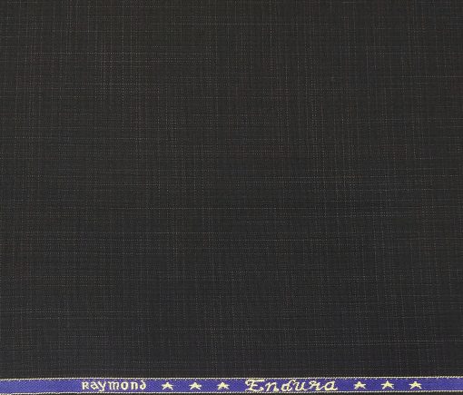 Raymond Men's Poly Viscose Unstitched Self Design Suiting Fabric (Black)