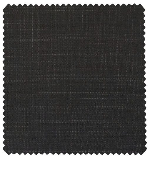 Raymond Men's Poly Viscose Unstitched Self Design Suiting Fabric (Black)