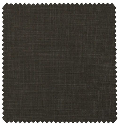 Raymond Men's Poly Viscose Unstitched Self Suiting Fabric (Brown)