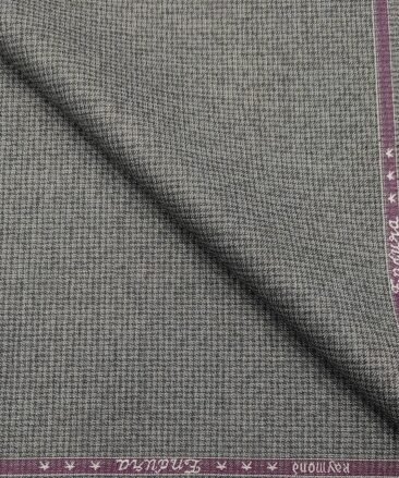 Raymond Men's Poly Viscose Unstitched Self Design Suiting Fabric (Worsted Grey)