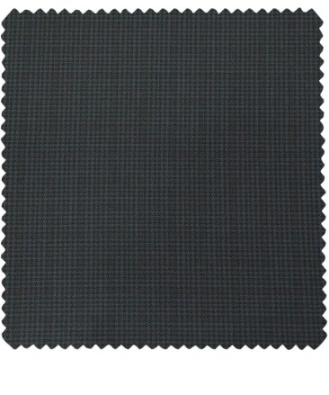 Raymond Men's Poly Viscose Unstitched Houndshooth Cum Checks Suiting Fabric (Dark Sea Green)