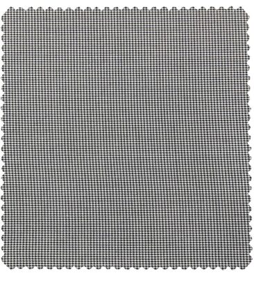 Raymond Men's Poly Viscose Unstitched Houndshooth Weave Suiting Fabric (Light Grey)