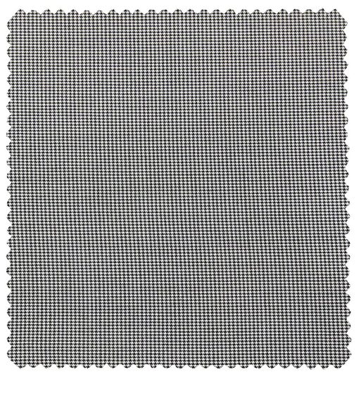 Raymond Men's Poly Viscose Unstitched Houndshooth Weave Suiting Fabric (Light Grey)