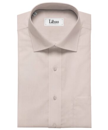 Arvind Men's Cotton Solids Satin 1.60 Meter Unstitched Shirt Fabric (Lemonade Pink)