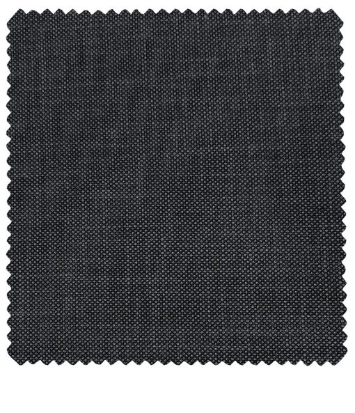 J.Hampstead Men's Polyester Viscose Structured Unstitched Suiting Fabric (Dark Blueish Grey)