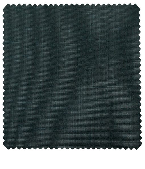 J.Hampstead Men's Polyester Viscose Self Design Unstitched Suiting Fabric (Dark Sea Green)