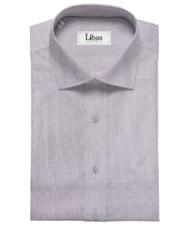 Arvind Men's Cotton Dobby  Unstitched Shirting Fabric (Heather Purple)