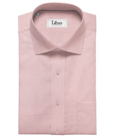 Arvind Men's Cotton Structured  Unstitched Shirting Fabric (Pink)