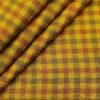 Burgoyne Men's 60 LEA Irish Linen Checks  Unstitched Shirting Fabric (Yellow)