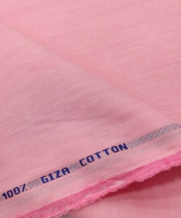 Tessitura Monti Men's Giza Cotton Solids  Unstitched Shirting Fabric (Rose Pink)