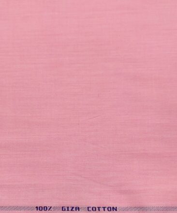 Tessitura Monti Men's Giza Cotton Solids  Unstitched Shirting Fabric (Rose Pink)