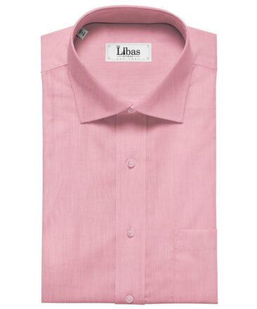 Tessitura Monti Men's Giza Cotton Solids  Unstitched Shirting Fabric (Rose Pink)