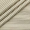 Soktas Men's Giza Cotton Striped  Unstitched Shirting Fabric (Milky White & Brown)