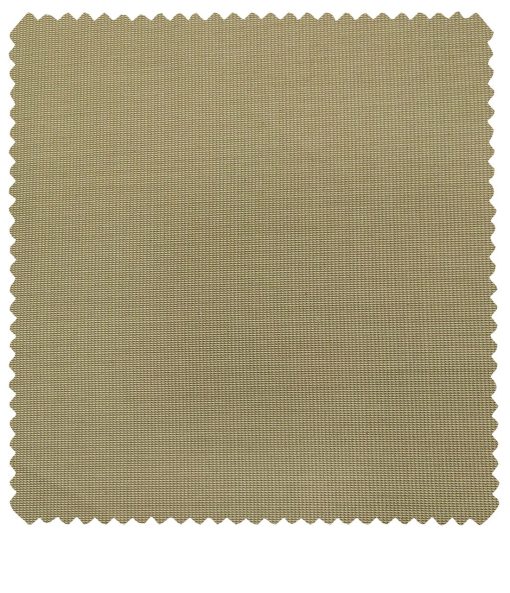 Cadini Men's Wool Structured Super 90's Unstitched Suiting Fabric (Beige)