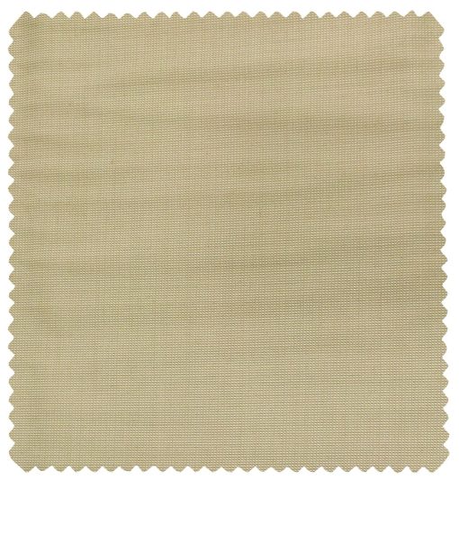 Cadini Men's Wool Structured Super 90's Unstitched Suiting Fabric (Buttermilk Beige)