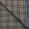 Cadini Men's Wool Checks Super 90's Unstitched Suiting Fabric (Light Grey)